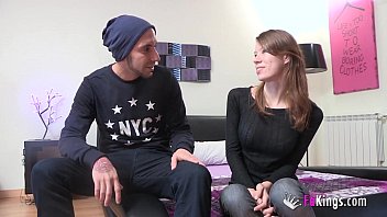 Guy with big dick and shy teen girl meet (And fuck) for the first time