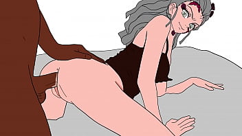 Huge black cock fucks Daki from Demon Slayer (10 minute loop)