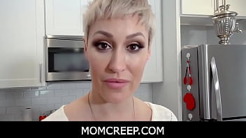 MomCreep – Big Tits Blonde MILF Stepmom Bent Over Sink Fucked By stepson