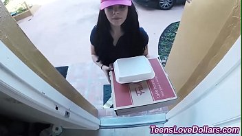 Teen fucks for cash tip