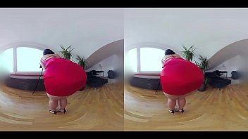 Czech VR 345 – Hot Slut in Tight Red Dress Riding Cock