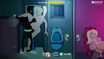 Fuckerman – Anal fuck Prostitute in Club Bathroom – 2D Cartoon Animated Porn