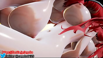 Futanari huge breasts vertical fucking