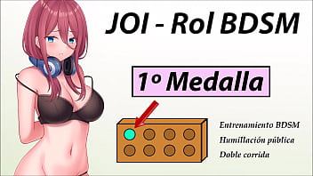 JOI Adventure Role Hentai – First BDSM medal – In Spanish