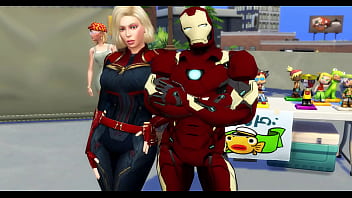 Parody Hentai Epi 13 Captain Marvel Fucked By Iro Man Marvel Porn Beautiful blonde who became addicted to big cock with super powers of perversion